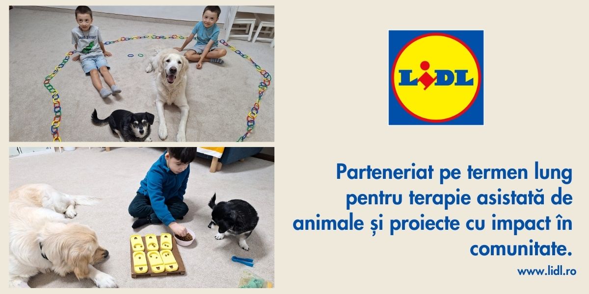 Sponsor LIDL Romania terapie asistata de animale